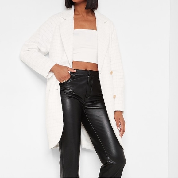 NWOT Express Tweed Overcoat Jacket Size Small - Picture 2 of 8